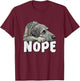 Irish Wolfhound Nope Funny Lazy Pet Dog Cute T-Shirt - T-Shirt | Maroon