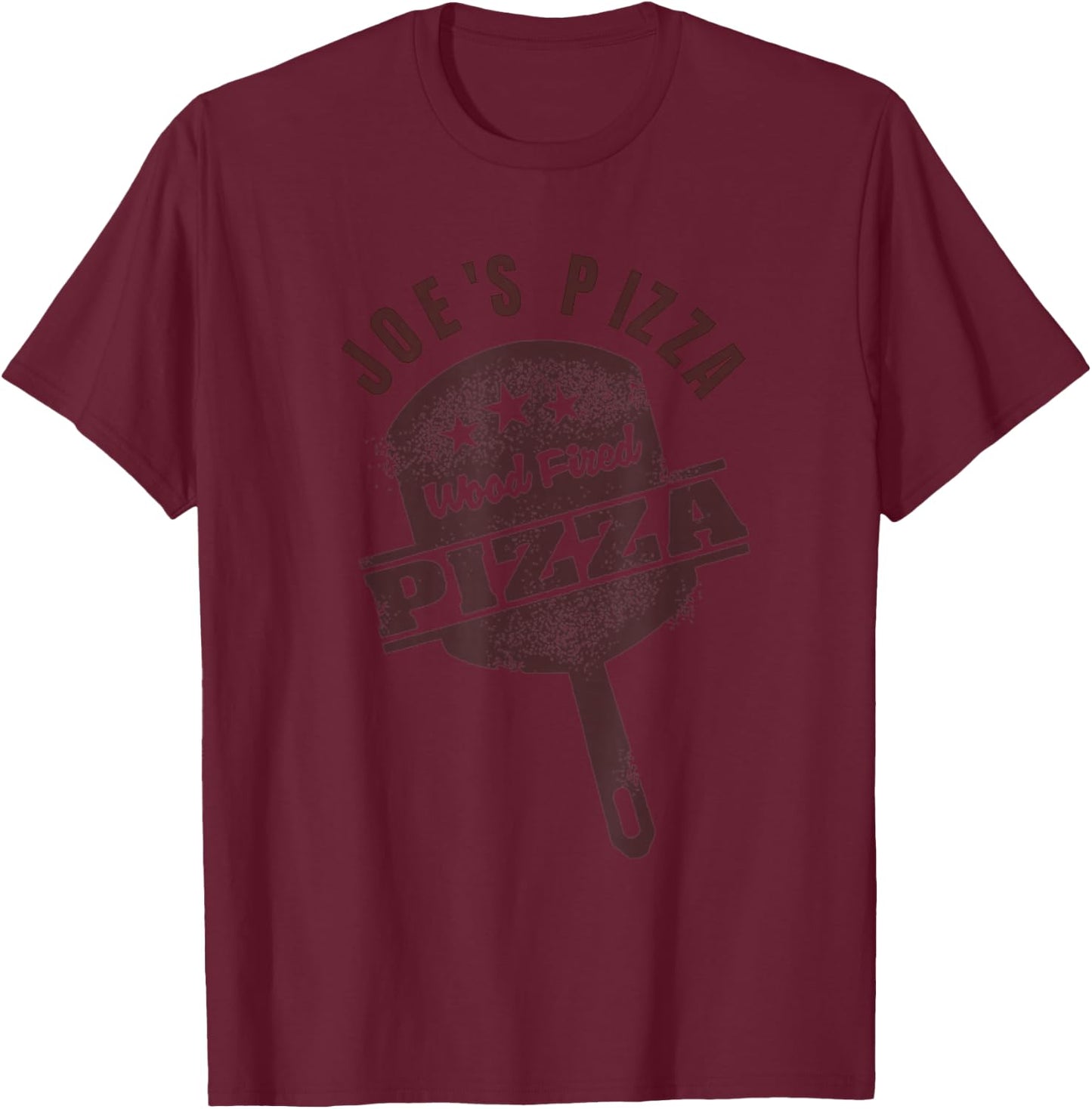 Joe's Wood Fired Pizza Restaurant Employee Customer Tea T-Shirt - T-Shirt | Maroon