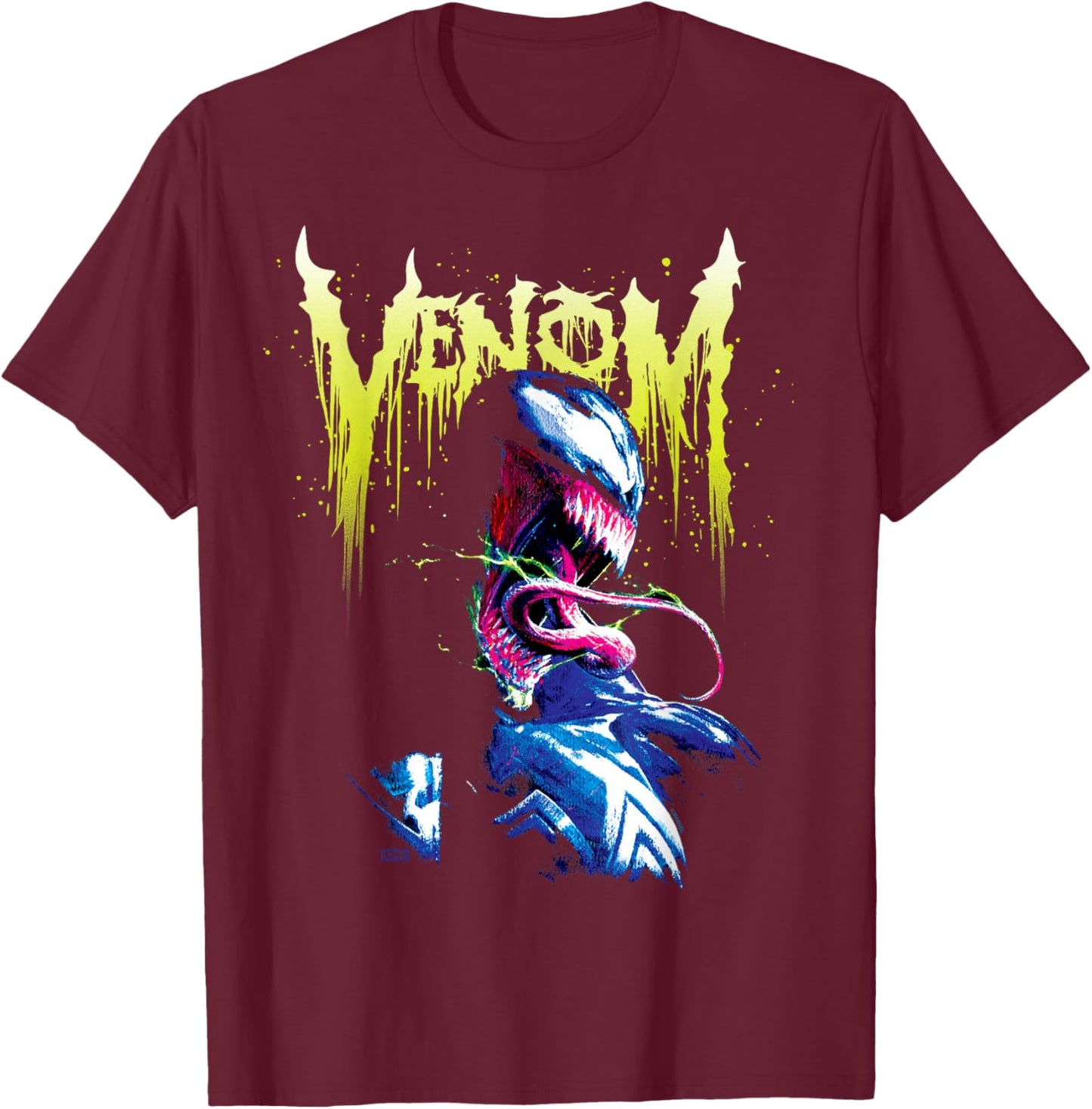 Venom - Drip T-Shirt - T-Shirt | Maroon
