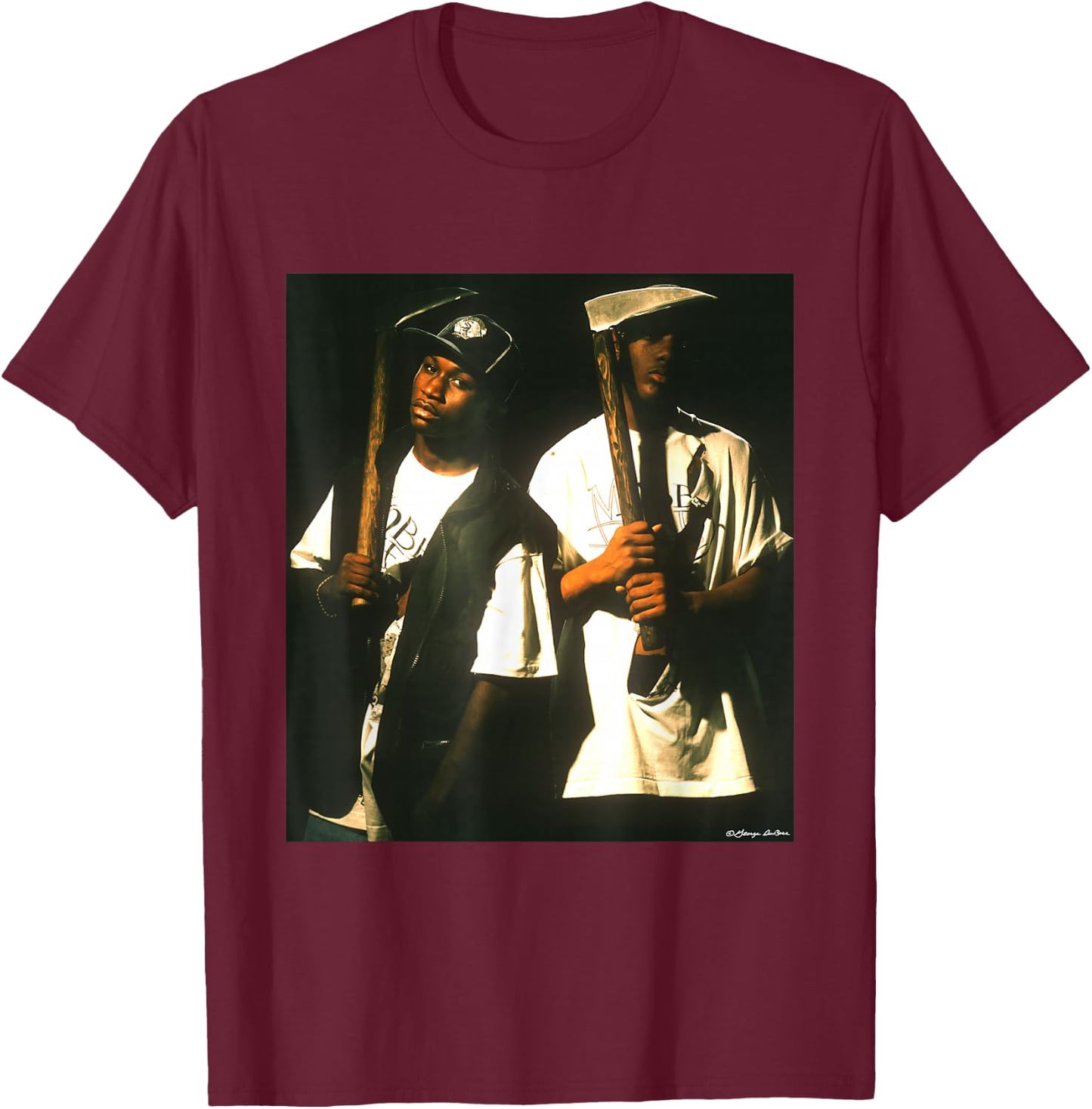 Mobb Deep Hip Hop Duo By George DuBose T-Shirt - T-Shirt | Maroon