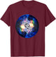 Power Om Flower of Life Sacred Geometry T-Shirt - T-Shirt | Maroon