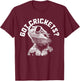 Bearded Dragon Got Crickets? Funny Reptile T-Shirt - T-Shirt | Maroon