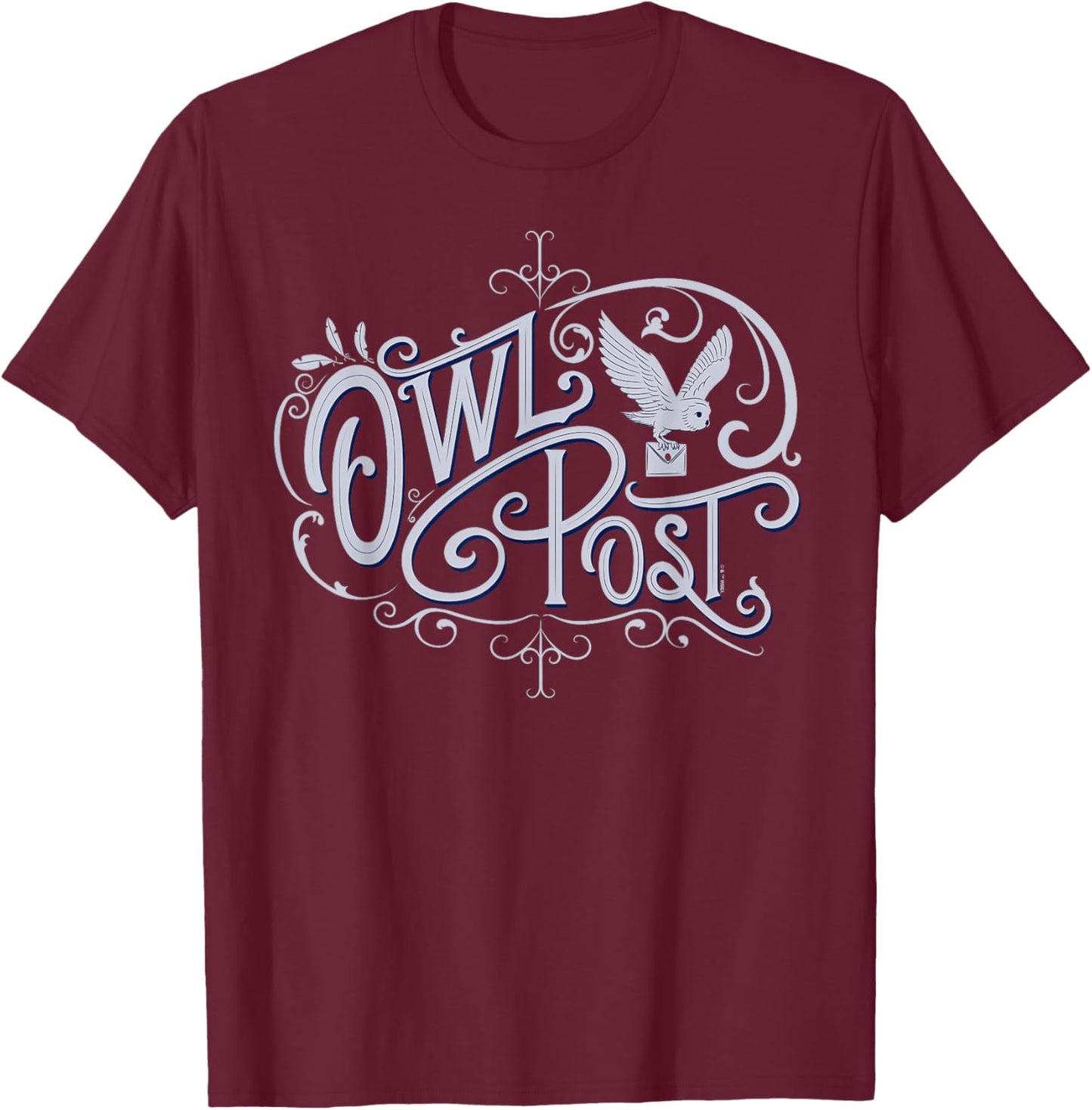 Harry Potter Owl Post T-Shirt - T-Shirt | Maroon