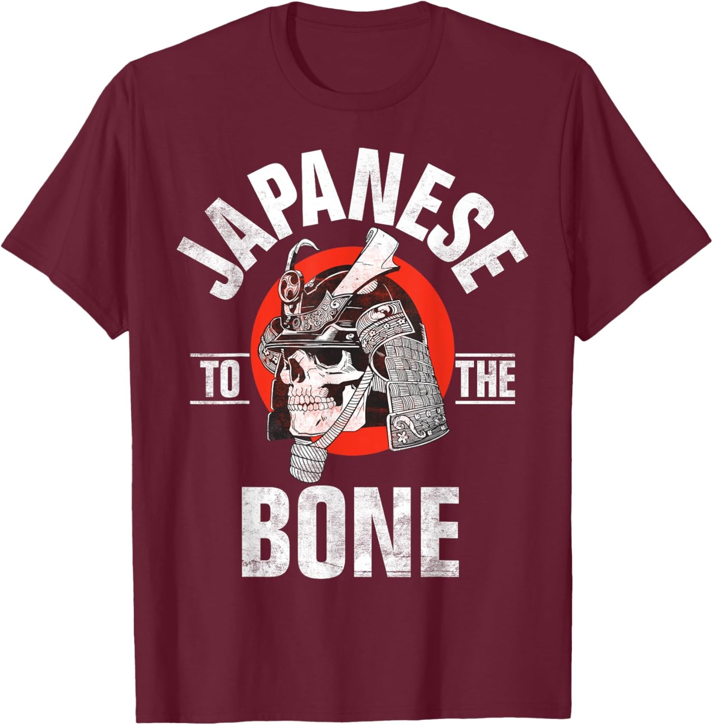 Japanese to the Bone Japanese T-Shirt - T-Shirt | Maroon