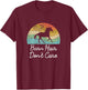 Barn Hair Don't Care Horse Rider Riding Racing Equestrian T-Shirt - T-Shirt | Maroon