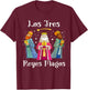 Los Tres Reyes Magos Wise Three Kings Happy Epiphany Day T-Shirt - T-Shirt | Maroon