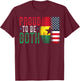 Half Ghanaian Half American USA Flag Ghana America T-Shirt - T-Shirt | Maroon