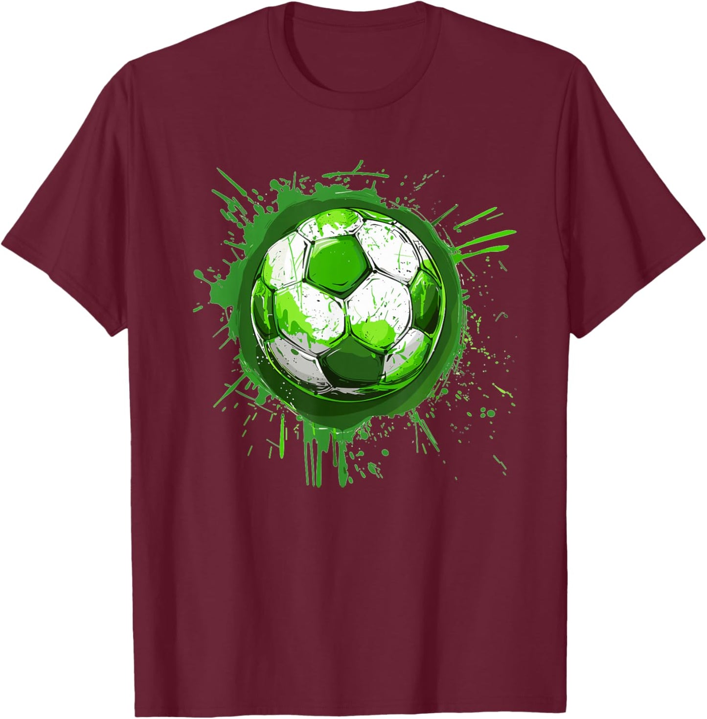 Aesthetic Soccer T-Shirt - T-Shirt | Maroon