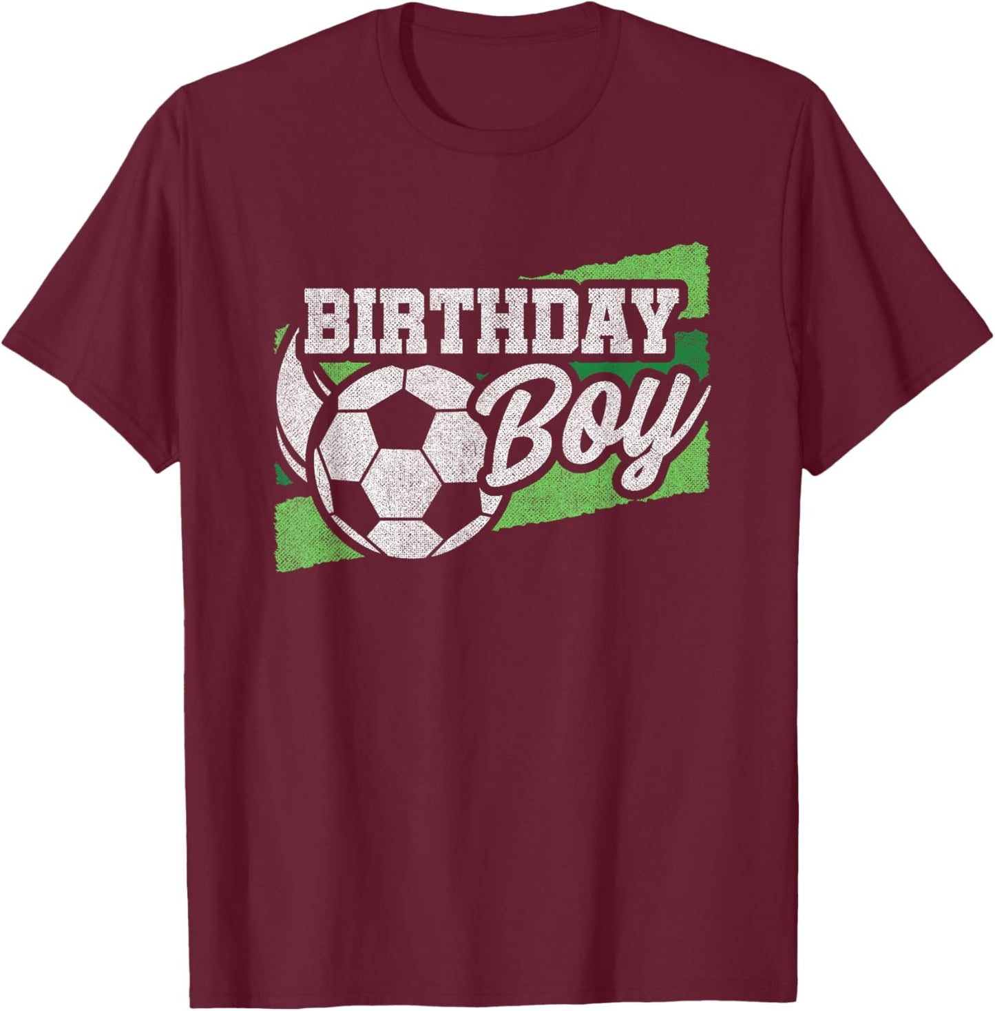 Soccer Party - Kids Soccer Birthday Party - Birthday Boy T-Shirt - T-Shirt | Maroon