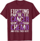 Funny Pancreatic Cancer Fighter Gift Pancreatic Cancer T-Shirt - T-Shirt | Maroon
