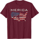 Merica - Funny Pro Guns American Flag 2nd Amendment T-Shirt - T-Shirt | Maroon