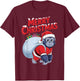 Xmas Gorilla Santa on Gorilla Christmas T-Shirt - T-Shirt | Maroon