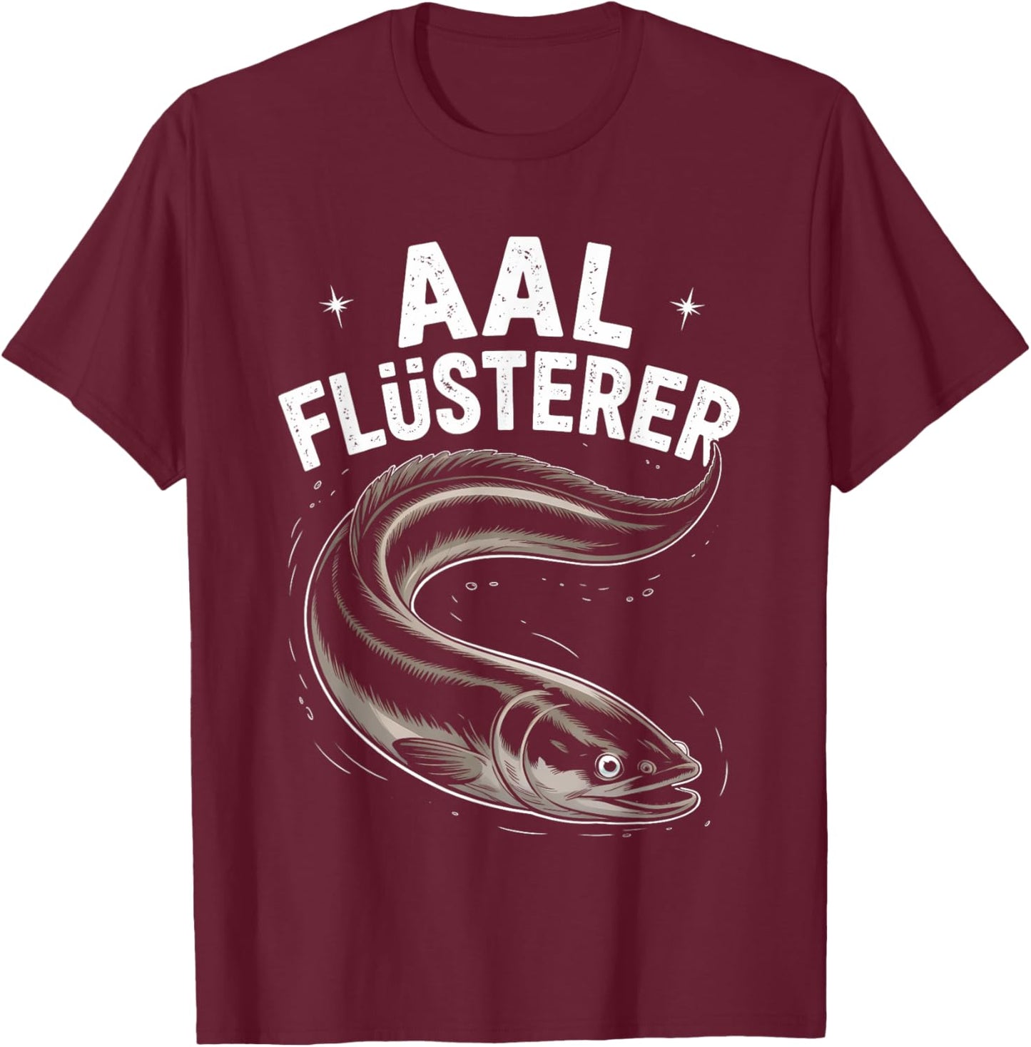 Aalflüsterer Angler Geschenk Lustig Fischer Angeln Aal T-Shirt - T-Shirt | Maroon