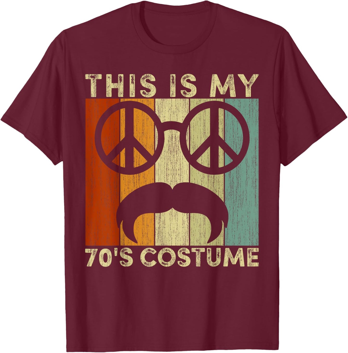 70s shirts This Is My 70s Costume disco 70's T-Shirt - T-Shirt | Maroon