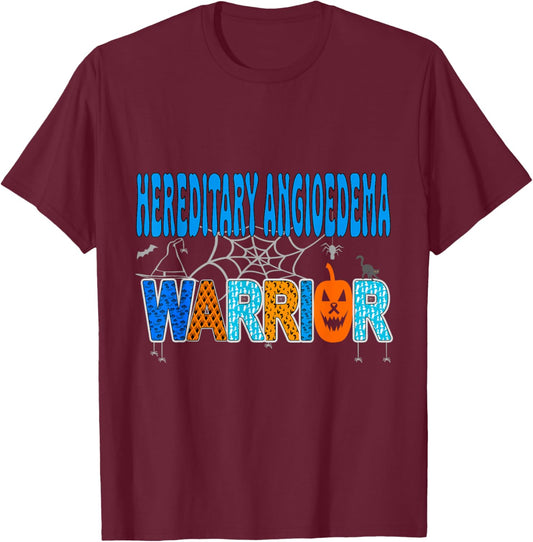 Hereditary Angioedema awareness for halloween T-Shirt - T-Shirt | Maroon