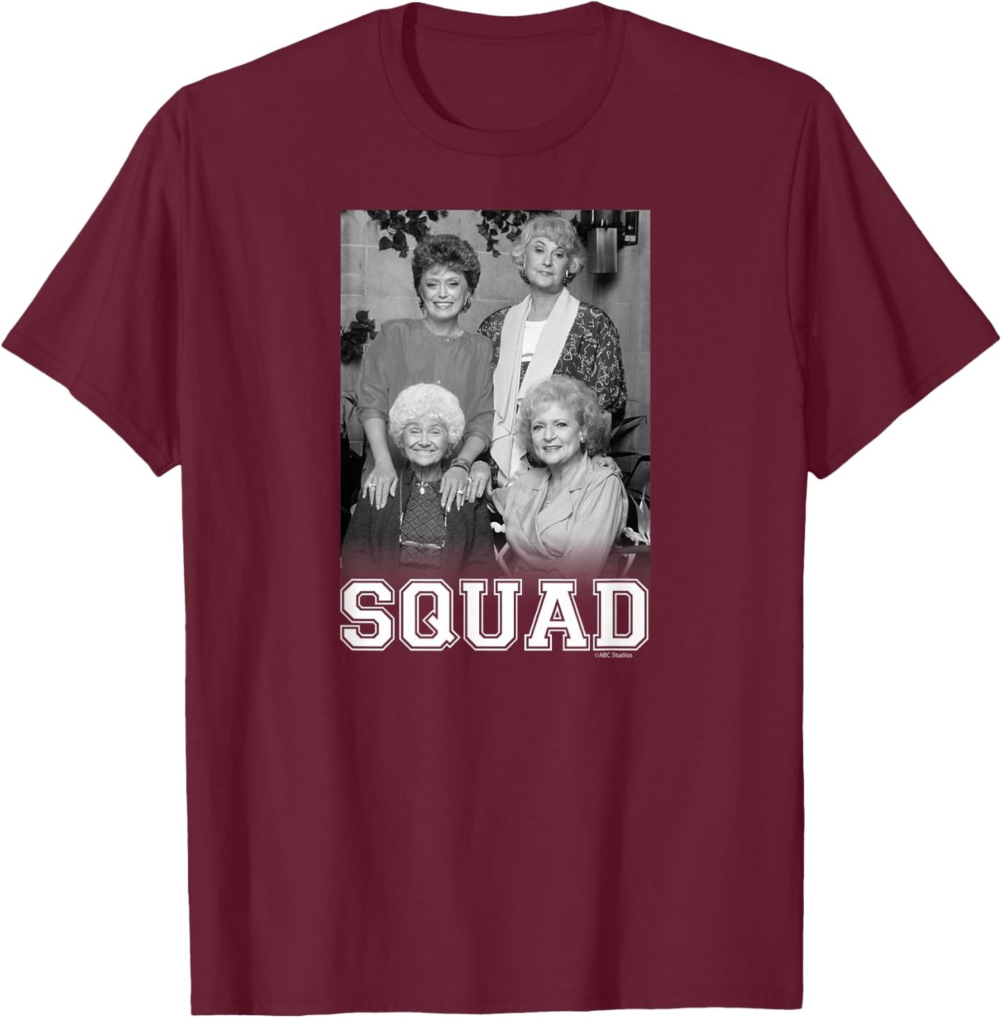 The Golden Girls - Dorothy and Gang T-Shirt - T-Shirt | Maroon