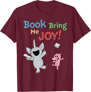 Book Bring Me Joy T-Shirt - T-Shirt | Maroon