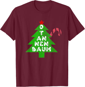 O Tannenbaum Christmas Song Xmas Tree T-Shirt - T-Shirt | Maroon