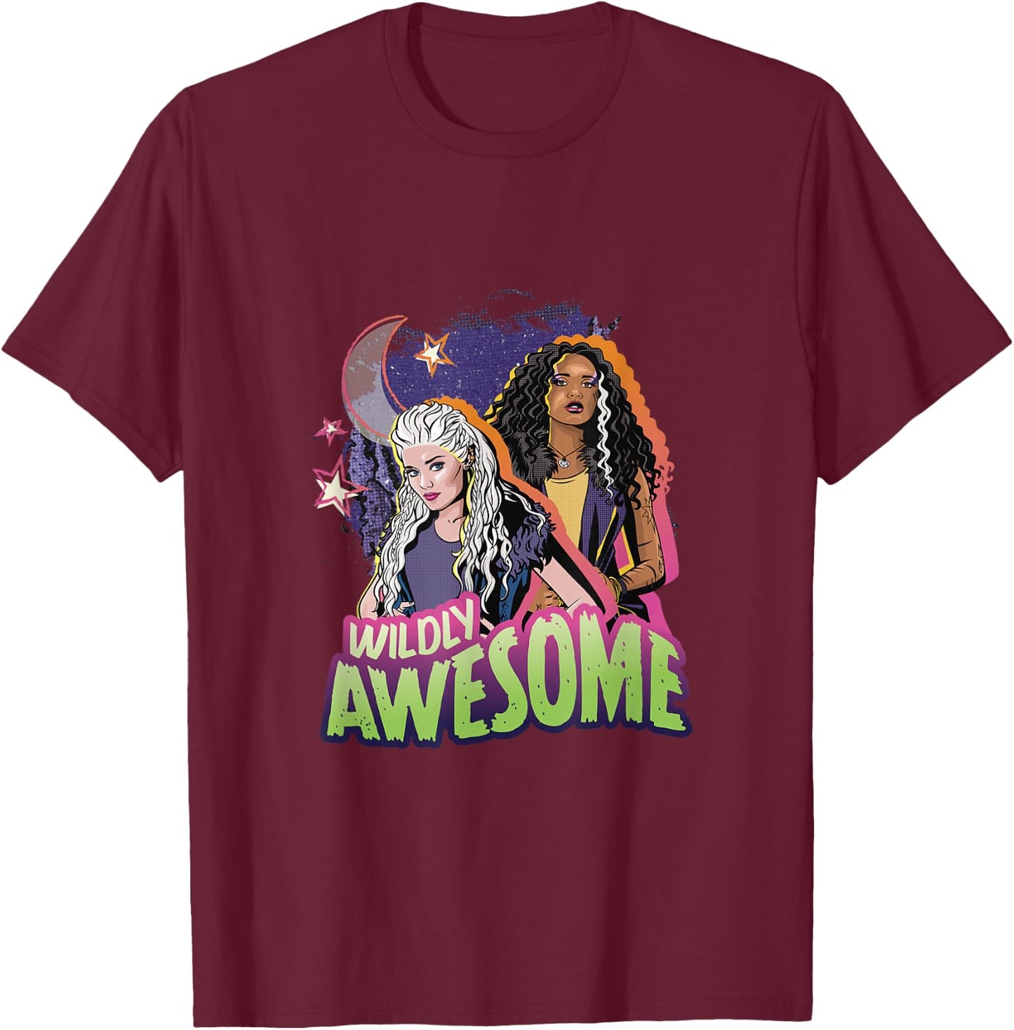 Disney Zombies 3 Addison & Willa Wildly Awesome T-Shirt - T-Shirt | Maroon