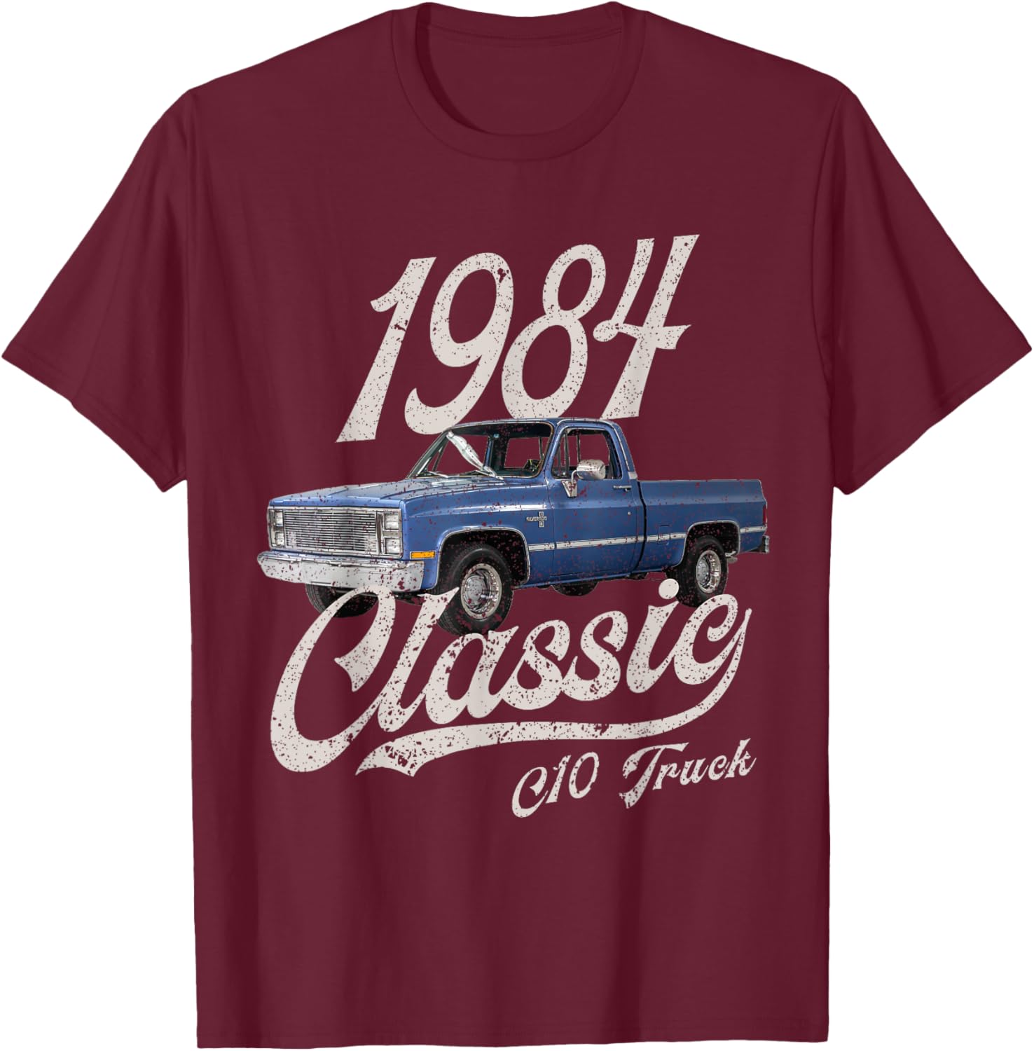 1984 84 C10 Truck T-Shirt - T-Shirt | Maroon