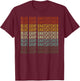 Blue Gray Gnatcatcher Retro T-Shirt - T-Shirt | Maroon
