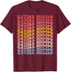 Katima Mulilo City Groovy Retro T-Shirt - T-Shirt | Maroon