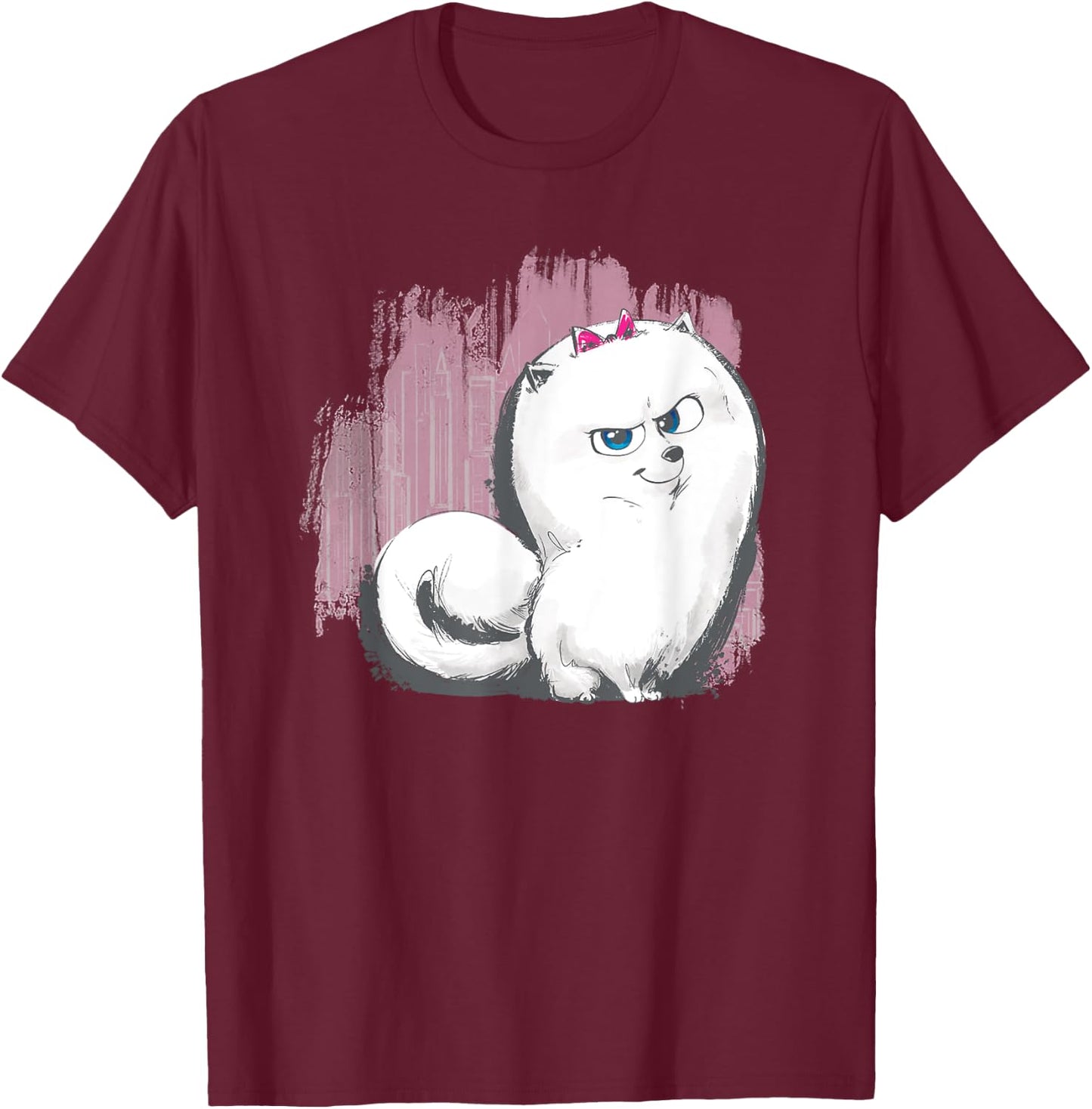The Secret Life of Pets 2 Gidget Fierce T-Shirt - T-Shirt | Maroon