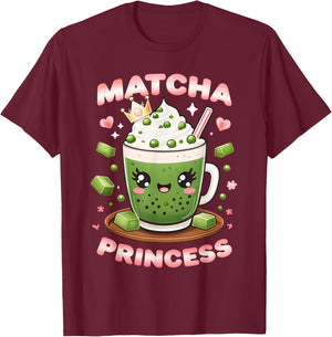 Best Matcha Art Women Tea Lovers Matcha Green T-Shirt - T-Shirt | Maroon