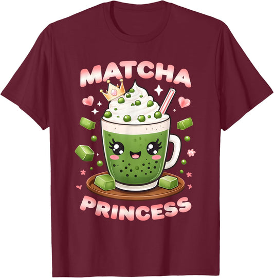 Best Matcha Art Women Tea Lovers Matcha Green T-Shirt - T-Shirt | Maroon