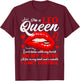Leo Queen I'm Stronger July August Birthday Leo Zodiac Sign T-Shirt - T-Shirt | Maroon