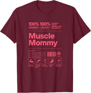 Muscle Mommy - Bodybuilding & WeightLifting Gym Pump Cover T-Shirt - T-Shirt | Maroon