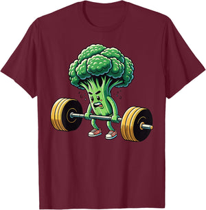 Deadlift Broccoli Gym Fitness Motivation Bodybuilding T-Shirt - T-Shirt | Maroon