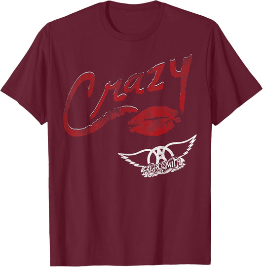 Aerosmith - Crazy T-Shirt - T-Shirt | Maroon