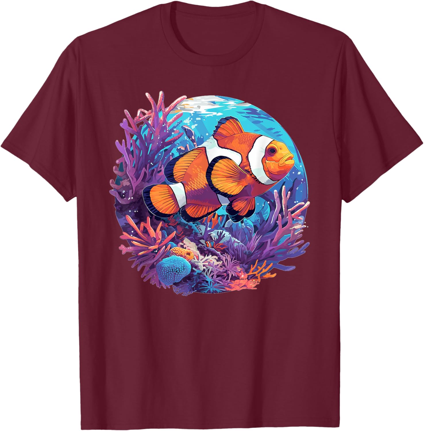 Clownfishes Clownfish T-Shirt - T-Shirt | Maroon