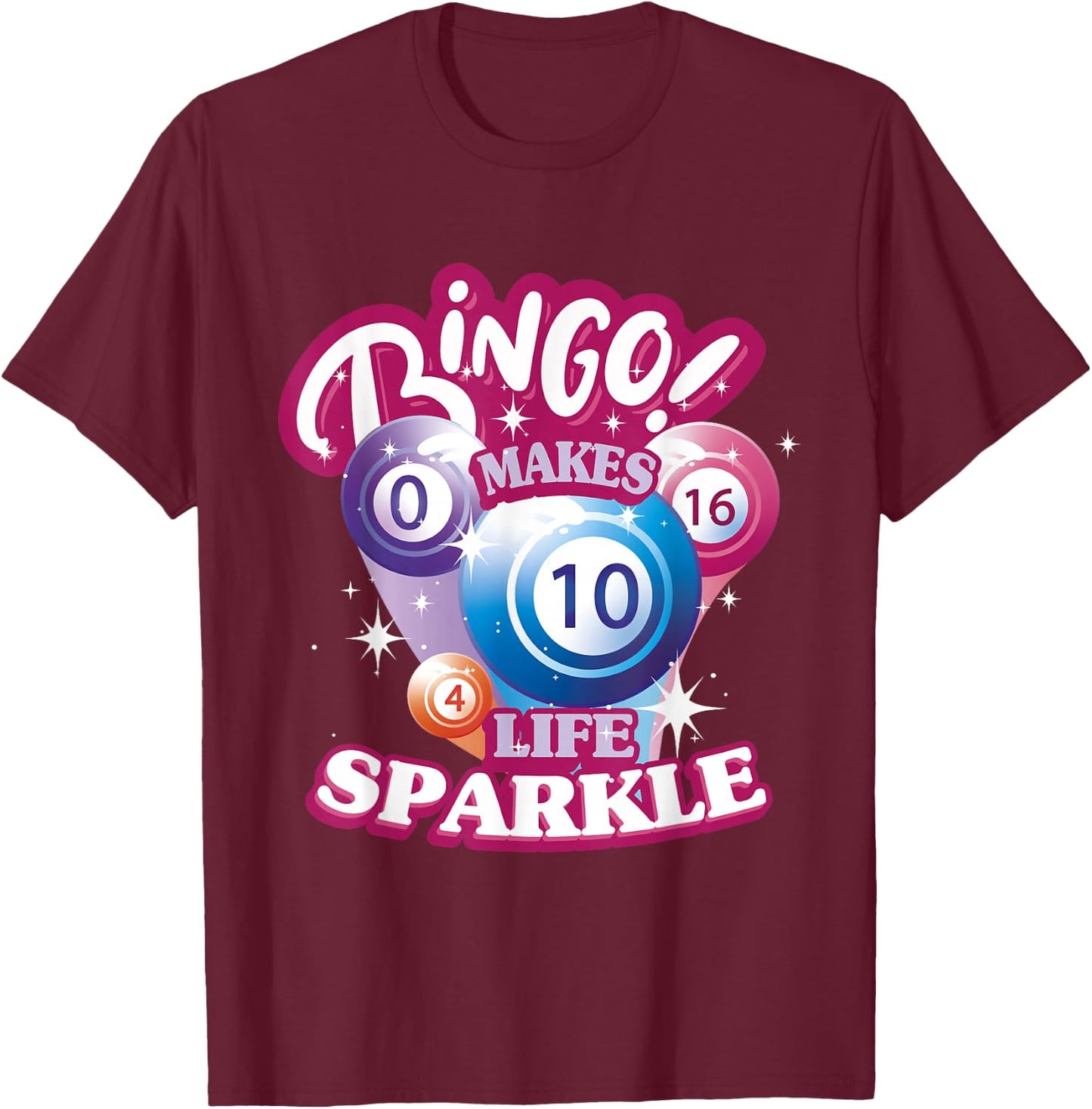 Funny Bingo Women Game Night Bingo Player T-Shirt - T-Shirt | Maroon