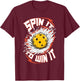 Spin it Win it Pickleball Player Cute Funny Fan Gag T-Shirt - T-Shirt | Maroon