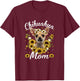 Cute Chihuahua Mom Sunflower Dog Mom Mother's Day Women T-Shirt - T-Shirt | Maroon
