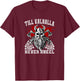 Till Valhalla Never Kneel Viking Vikings T-Shirt - T-Shirt | Maroon