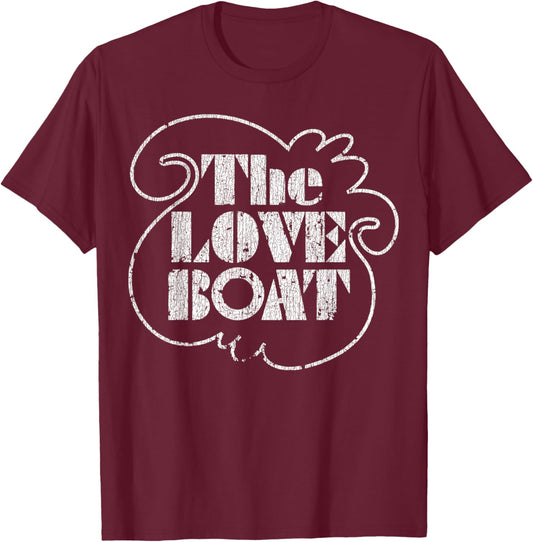 The Love Vintage Boat 80s Tv 2 T-Shirt - T-Shirt | Maroon