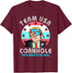 USA Cornhole Shirt | Team Cornhole Shirts | Funny Cornhole T-Shirt - T-Shirt | Maroon