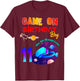 VR Virtual Reality Game On 11 Birthday Party Matching Outfit T-Shirt - T-Shirt | Maroon