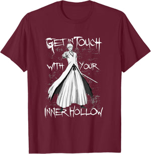 Bleach Get in Touch with Your Inner Hollow Anime T-Shirt - T-Shirt | Maroon