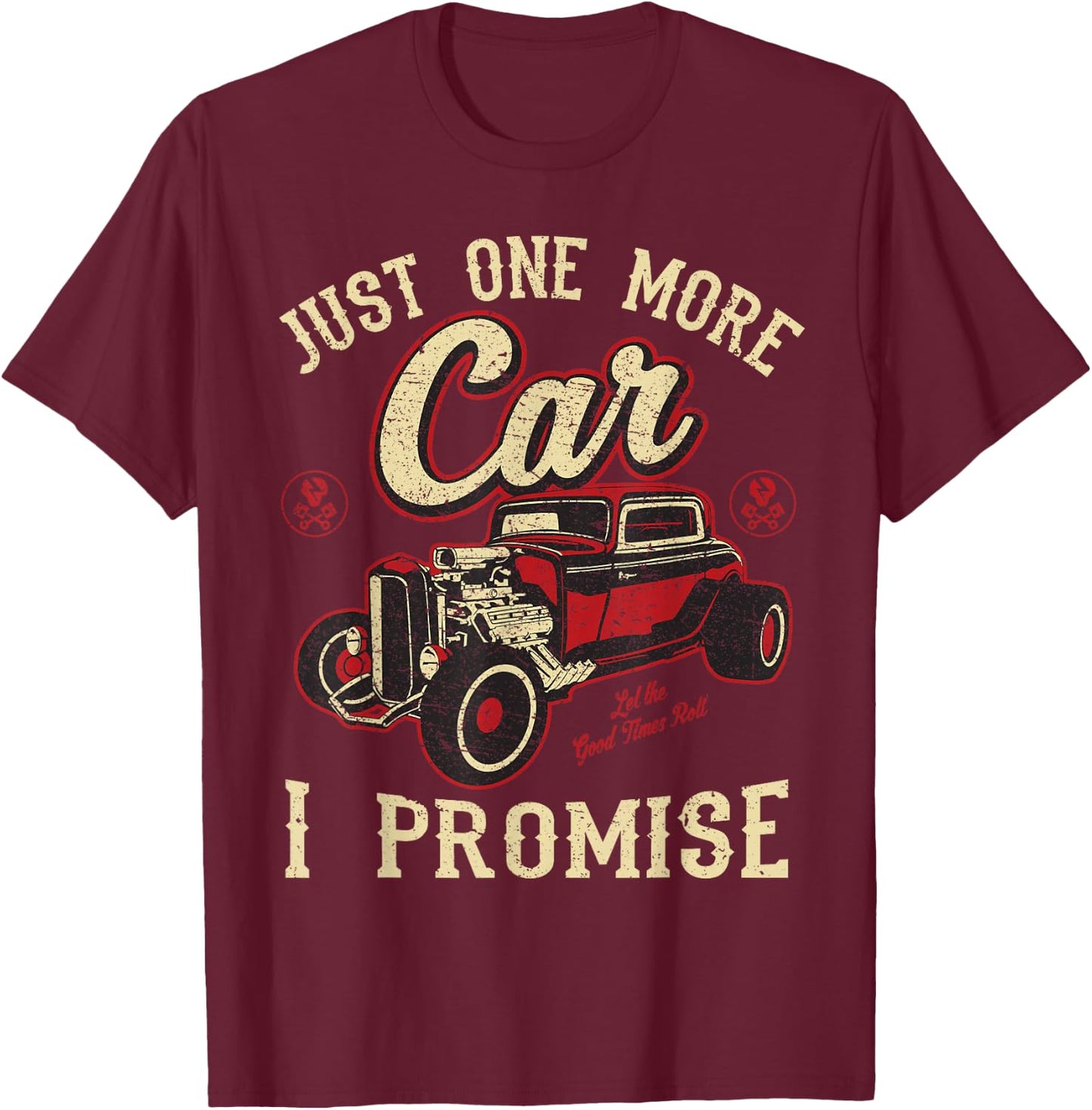 Classic car Shirt Vintage hot Rod Gift T-Shirt - T-Shirt | Maroon