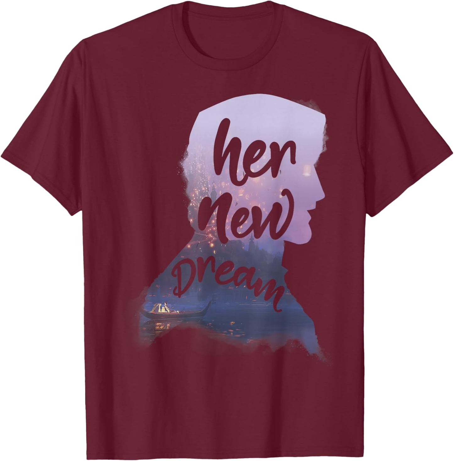 Disney Tangled Flynn Rider Her New Dream Graphic T-Shirt - T-Shirt | Maroon