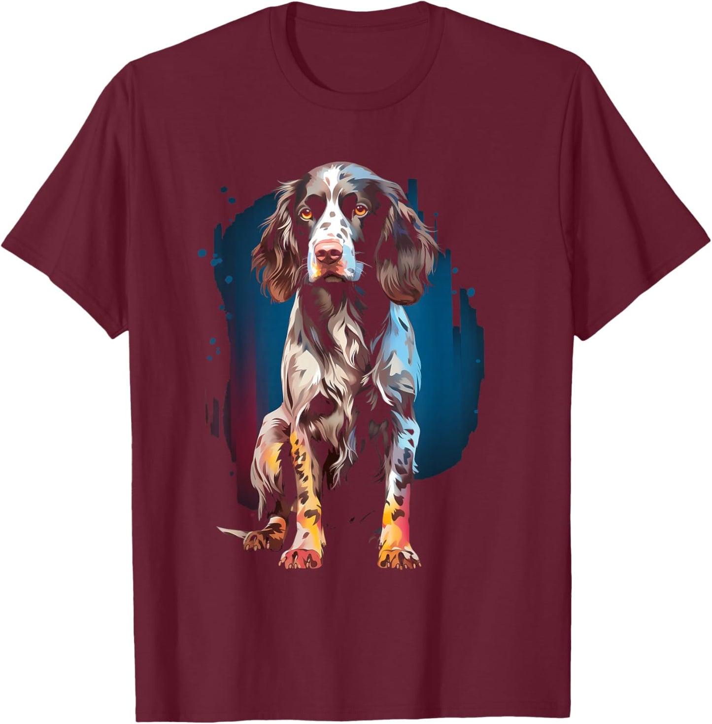 Small Munsterland dog walking pet fan T-Shirt - T-Shirt | Maroon
