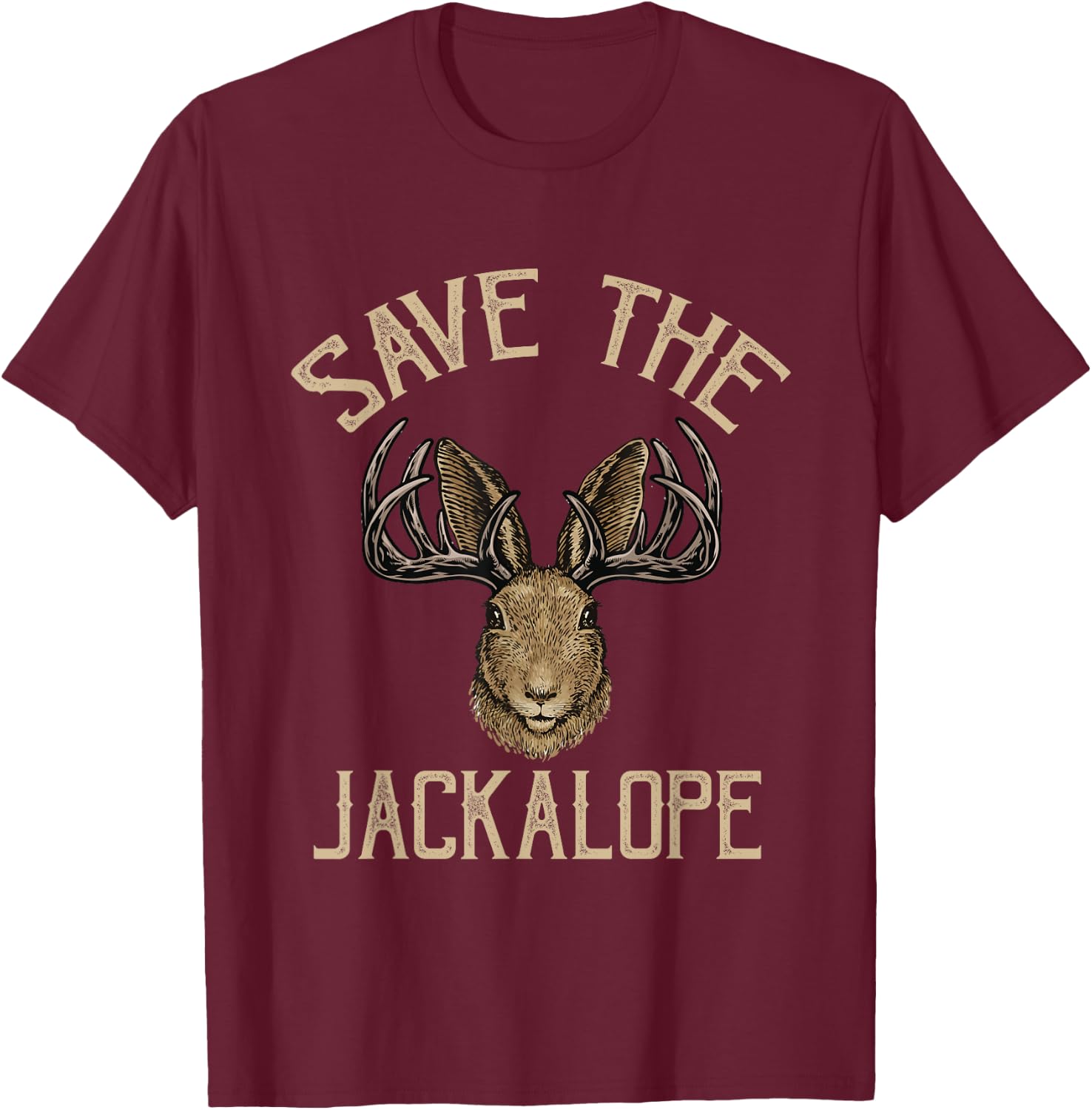 Save the Jackalope, funny design for Jackalope fans T-Shirt - T-Shirt | Maroon