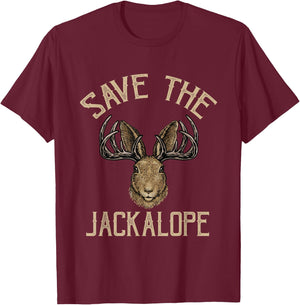 Save the Jackalope, funny design for Jackalope fans T-Shirt - T-Shirt | Maroon