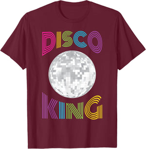 70s Seventies Disco King Halloween Costume Nostalgia T-Shirt - T-Shirt | Maroon