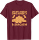 Dino Nugget Pillow Chicken Nugget Costume Dinosaur Nugget T-Shirt - T-Shirt | Maroon