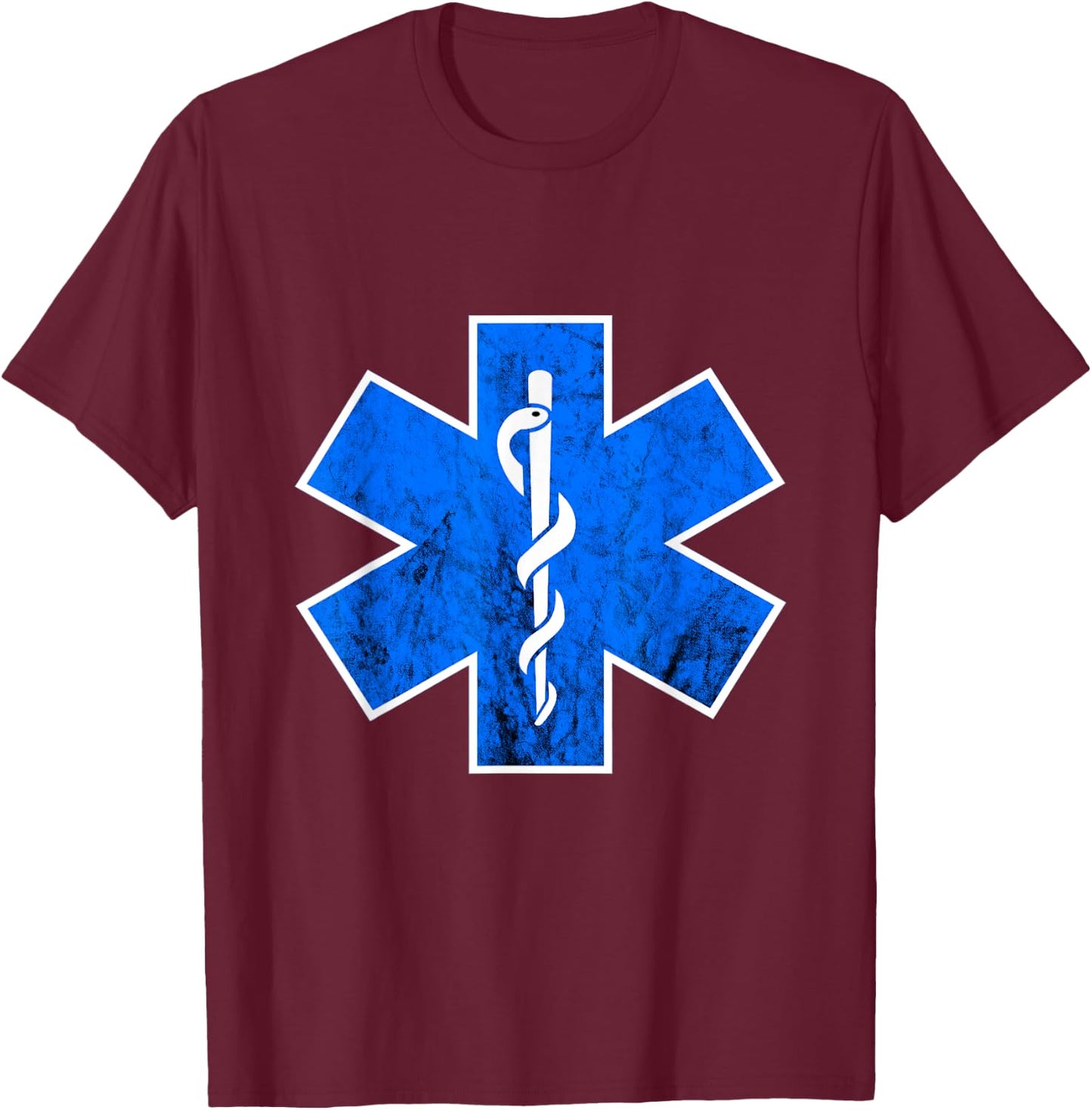 EMT Paramedic Star Of Life Emergency Medical Technician EMS T-Shirt - T-Shirt | Maroon